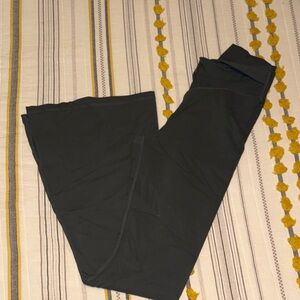 Grey Stretch Flare Workout Leggings